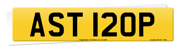Registration number AST 120P